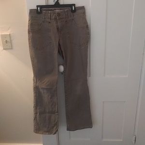 Brown bootcut corduroy pants